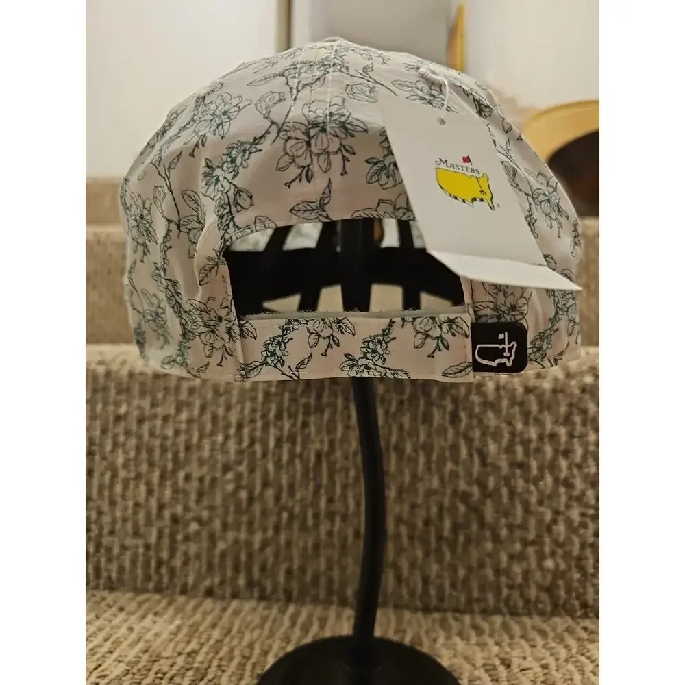 NWT MASTERS Golf Ladies Fit Green and White Floral HAT PGA Augusta National - Picture 7 of 11